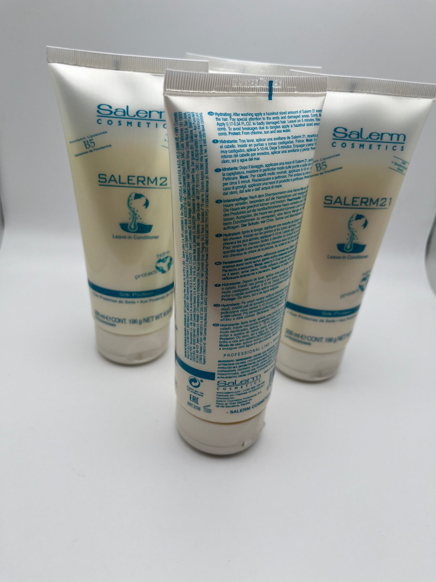 SALERM COSMETICS SALERM 21 LEAVE-IN CONDITIONER SILK PROTIEN 200ml e CONT. 196 g NET WT. 6.9 OZ