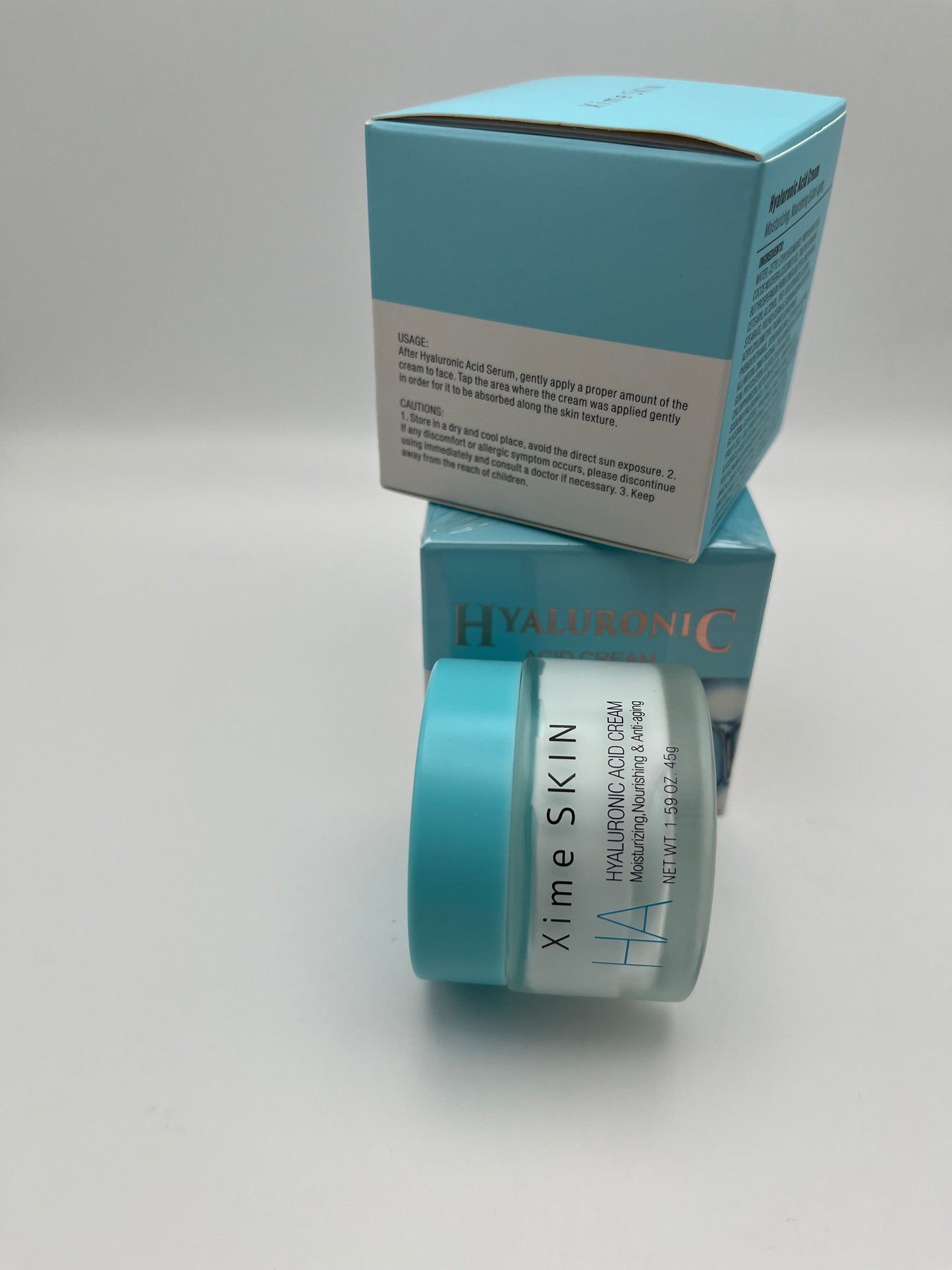 HYALURONIC ACID CREAM   XIME SKIN NET. WT. 1.59 OZ 45g