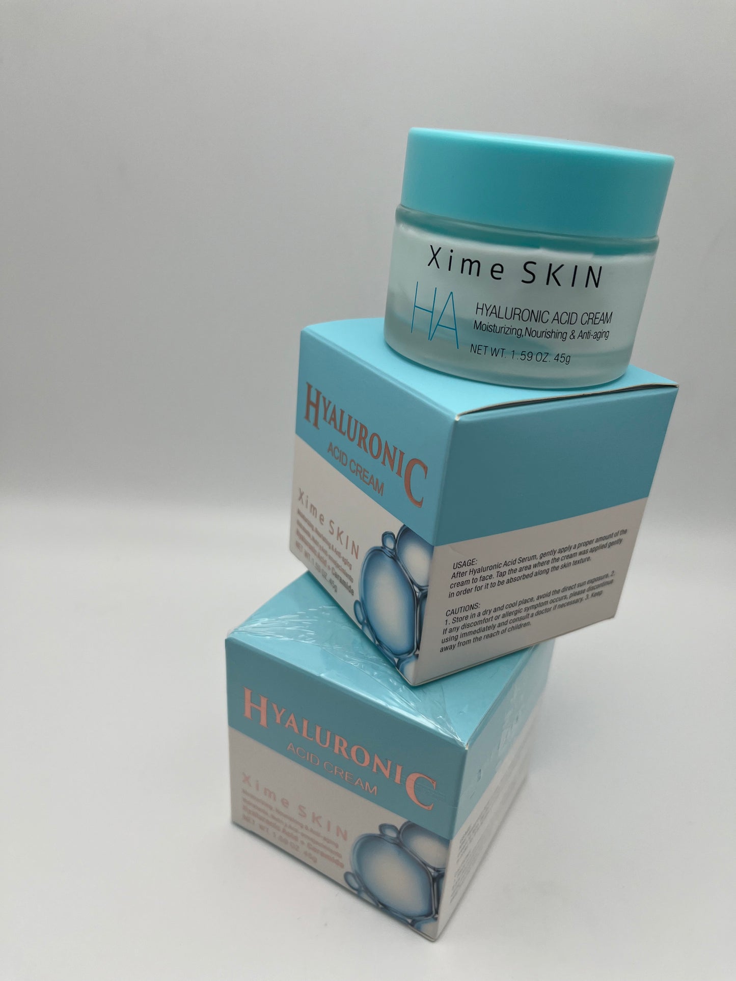 HYALURONIC ACID CREAM   XIME SKIN NET. WT. 1.59 OZ 45g