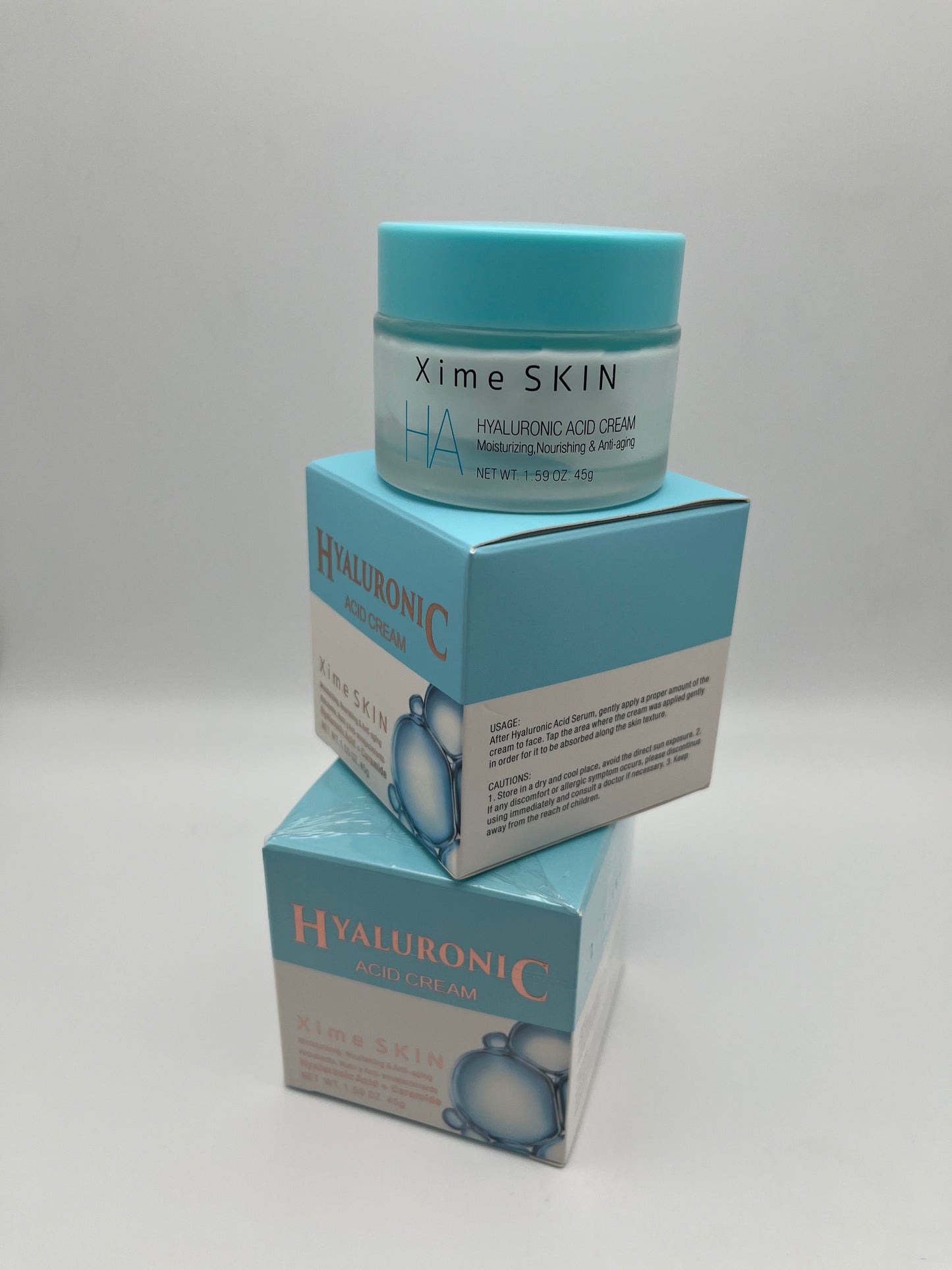 HYALURONIC ACID CREAM   XIME SKIN NET. WT. 1.59 OZ 45g