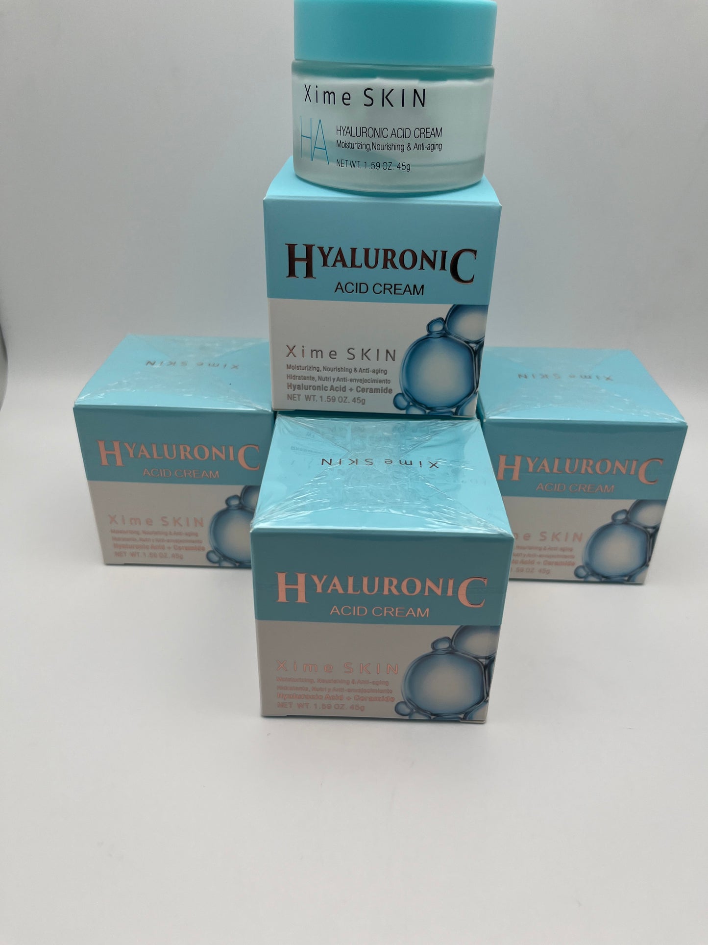 HYALURONIC ACID CREAM   XIME SKIN NET. WT. 1.59 OZ 45g
