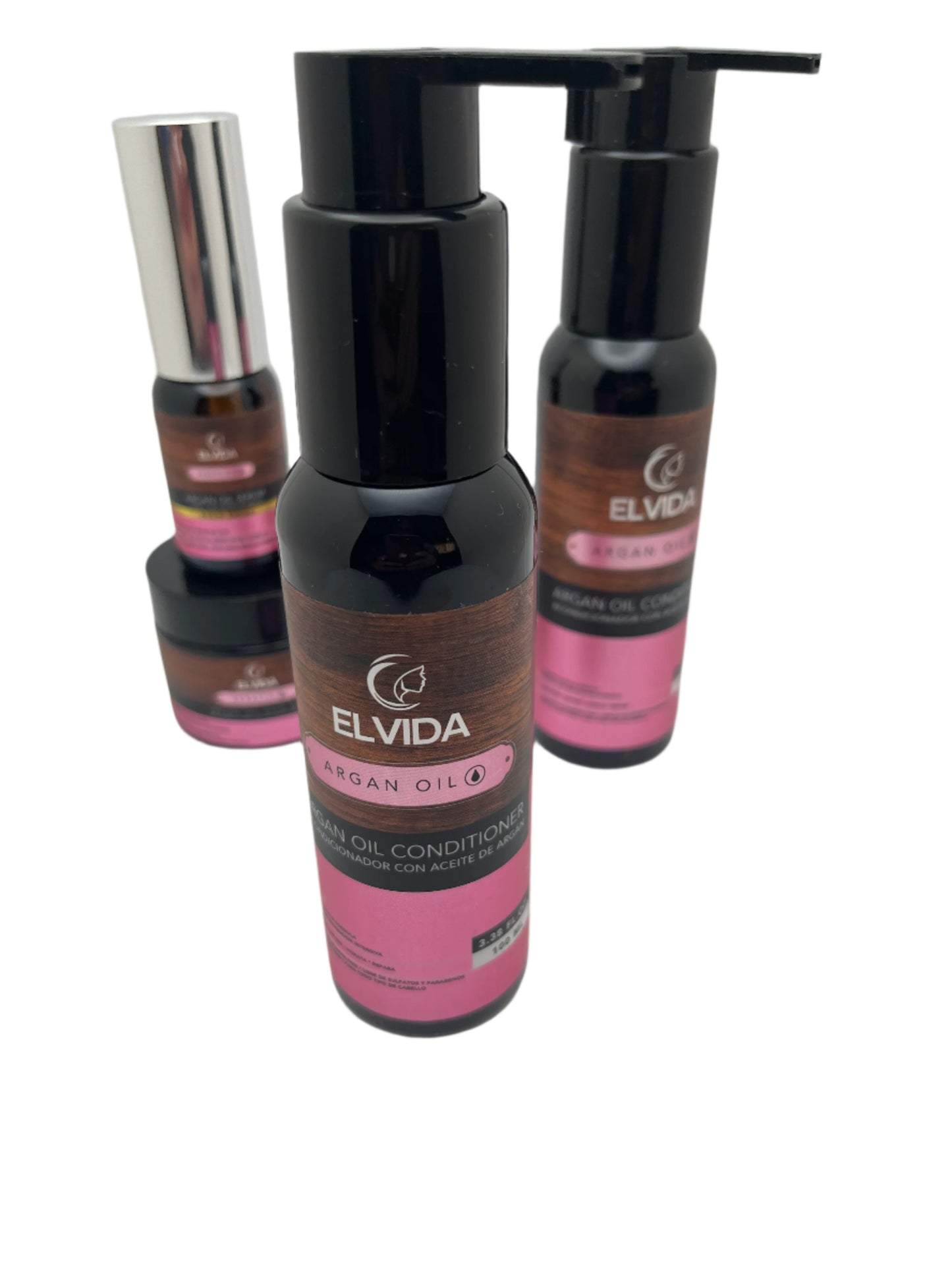 ELVIDA ACEITE DE ARGAN /   ARGAN OIL (INTENSIVE REPAIR FORMULA / FORMULA DE REPARACION TRAVEL SIZE KIT SULFATE-FREE; PARABEN-FREE; CRUELTY-FREE; AND ORGANIC INGREDIENTS. (Copy)