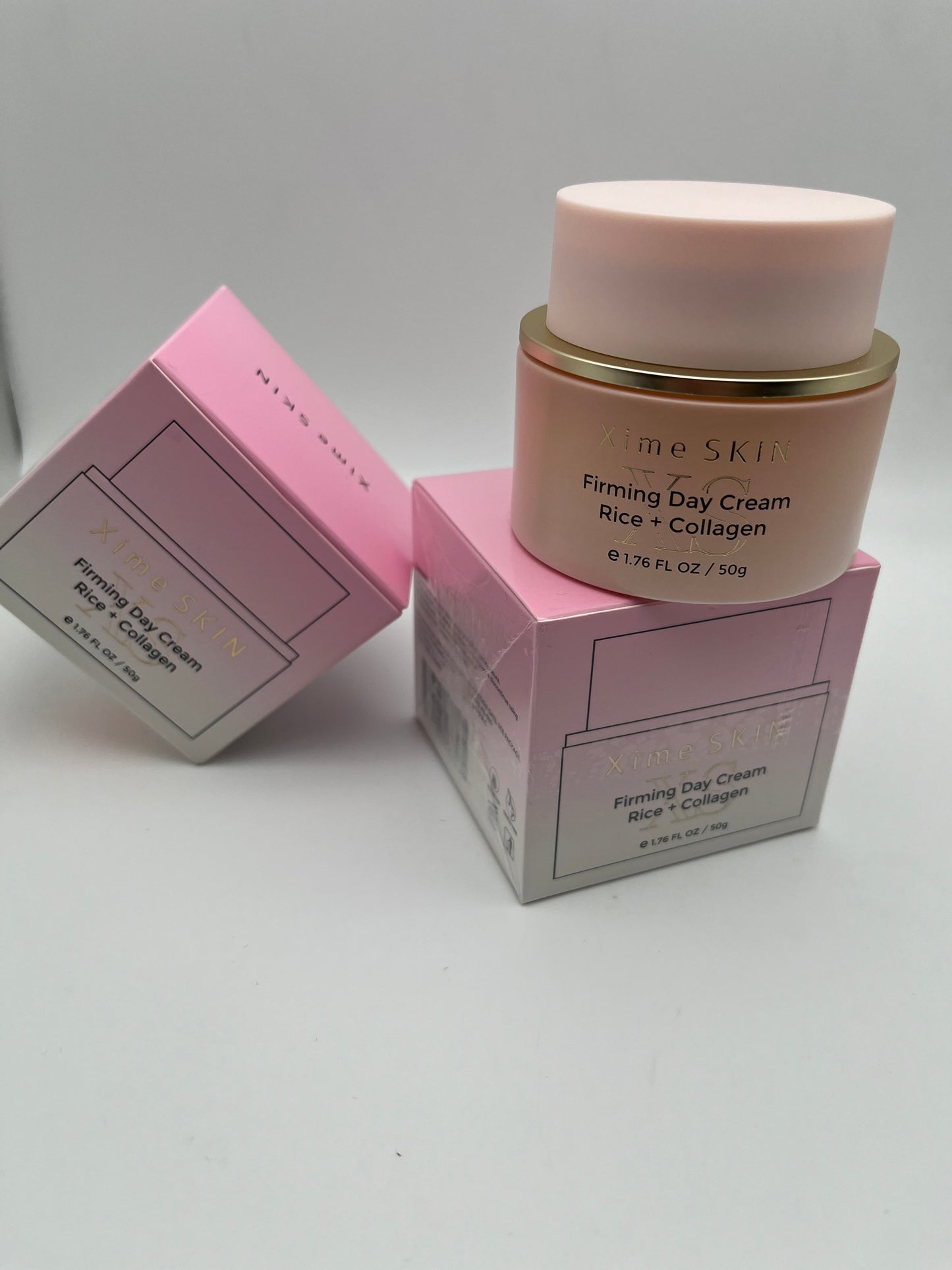 XIME SKIN  FIRMING DAY CREAM RICE + COLLAGEN e 1.76 FL. OZ / 50g INSTANT FIRMING AND LIFTING. GIVES A RENEWED AND SHINING GLOW.