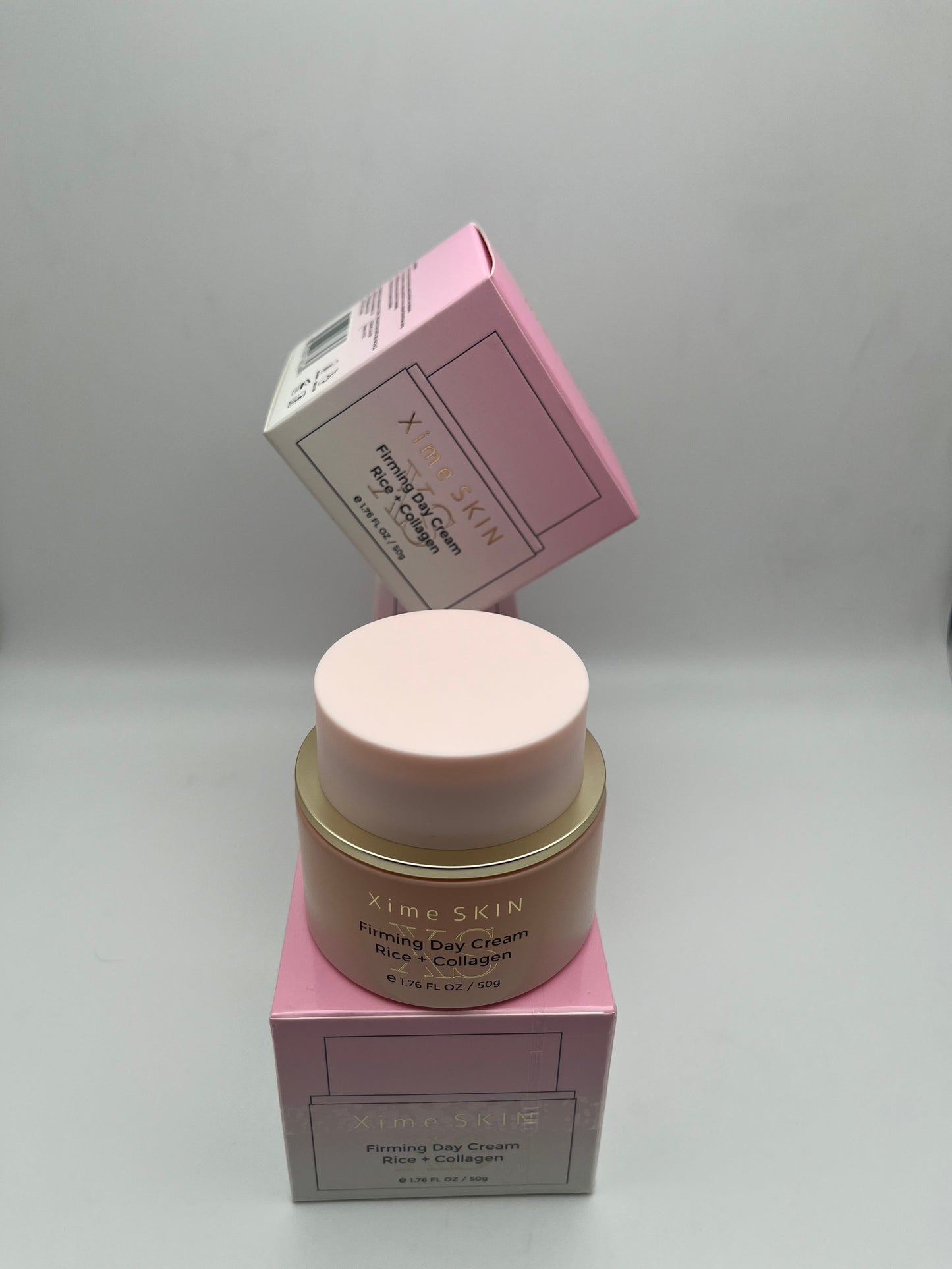 XIME SKIN  FIRMING DAY CREAM RICE + COLLAGEN e 1.76 FL. OZ / 50g INSTANT FIRMING AND LIFTING. GIVES A RENEWED AND SHINING GLOW.