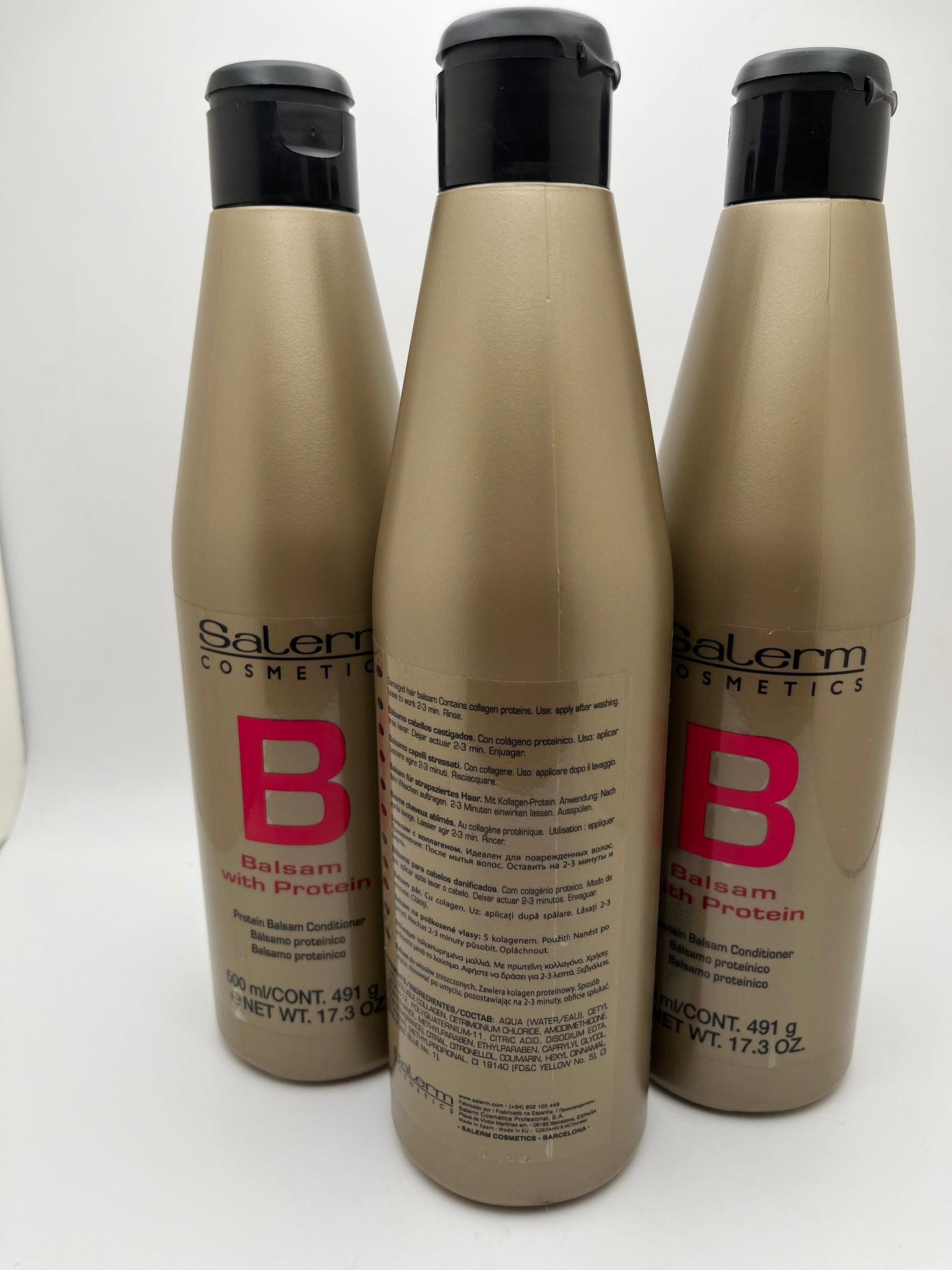 SALERM COSMETICS B BALSEM CONDITIONER 500 ml/CONT. 491 g e NET WT. 17.3 OZ