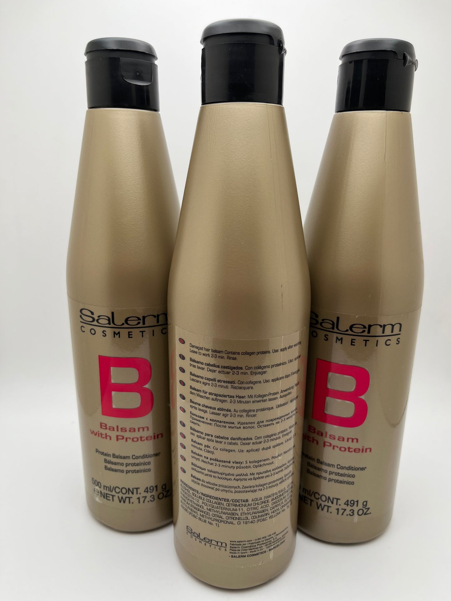 SALERM COSMETICS B BALSEM CONDITIONER 500 ml/CONT. 491 g e NET WT. 17.3 OZ