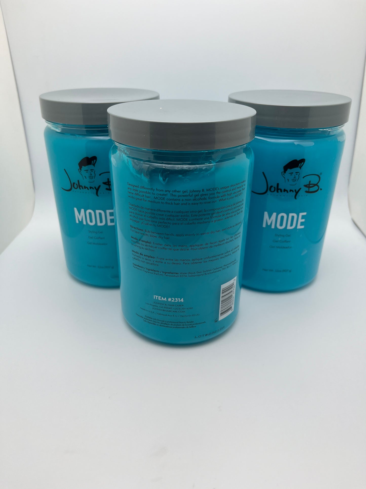 JOHNNY B. MODE STYLING GEL  GEL COIFFANT GEL MOLDEADOR NET WT 32oz. (907 g)