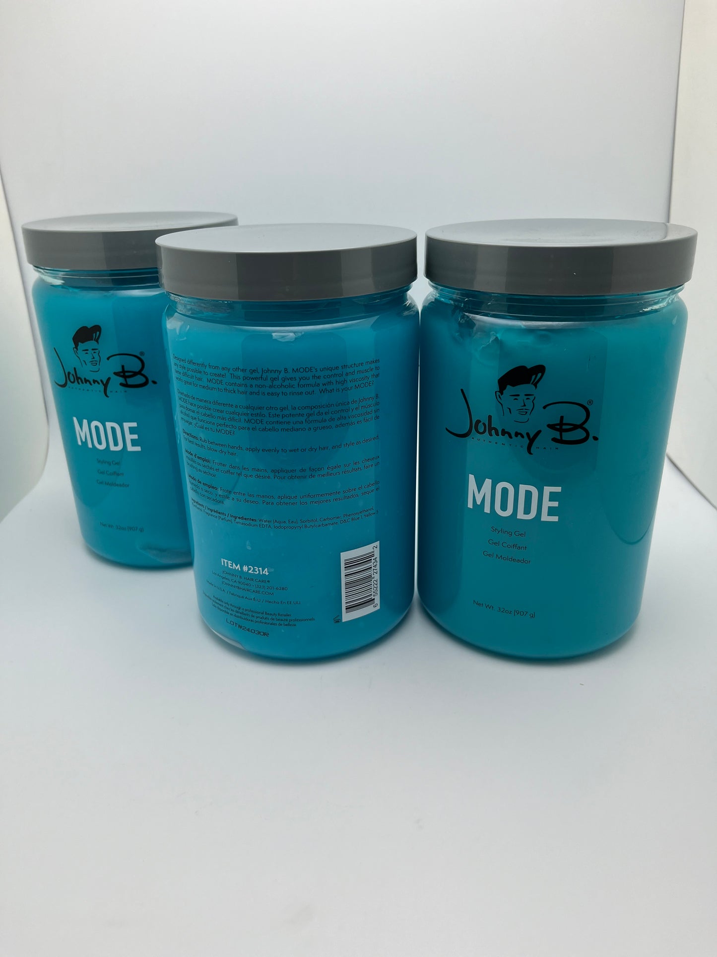 JOHNNY B. MODE STYLING GEL  GEL COIFFANT GEL MOLDEADOR NET WT 32oz. (907 g)