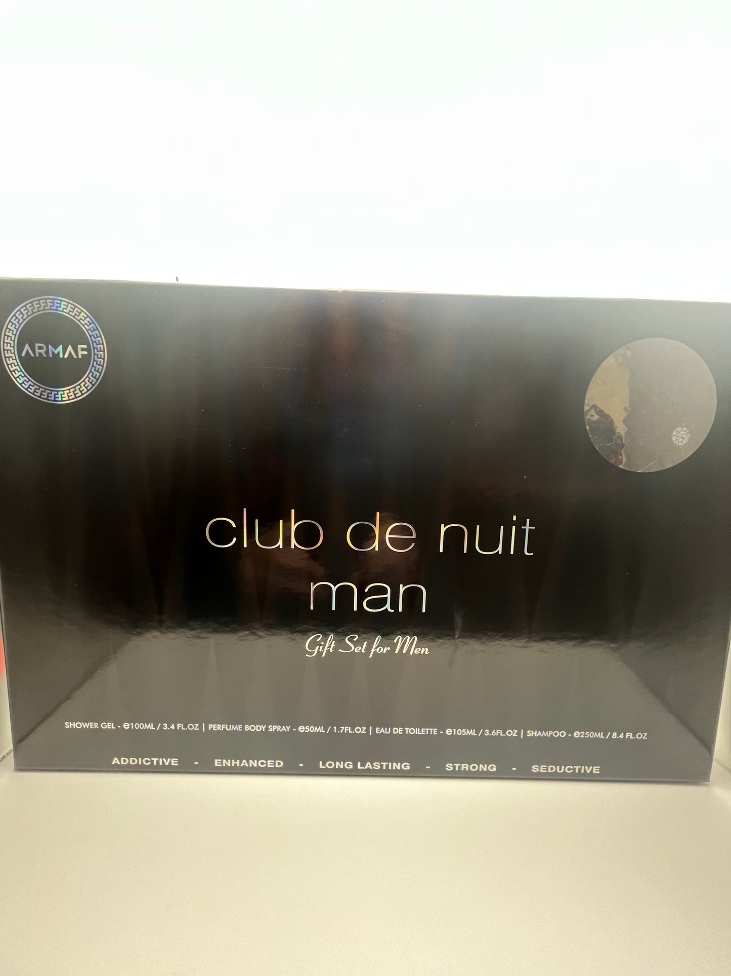 club de nuit man Gift Set for Men ARMAF SHOWER GEL - e100ML/3,4FL. OZ  PERFUME BODY SPRAY - e50ML/1.7FL. OZ SA