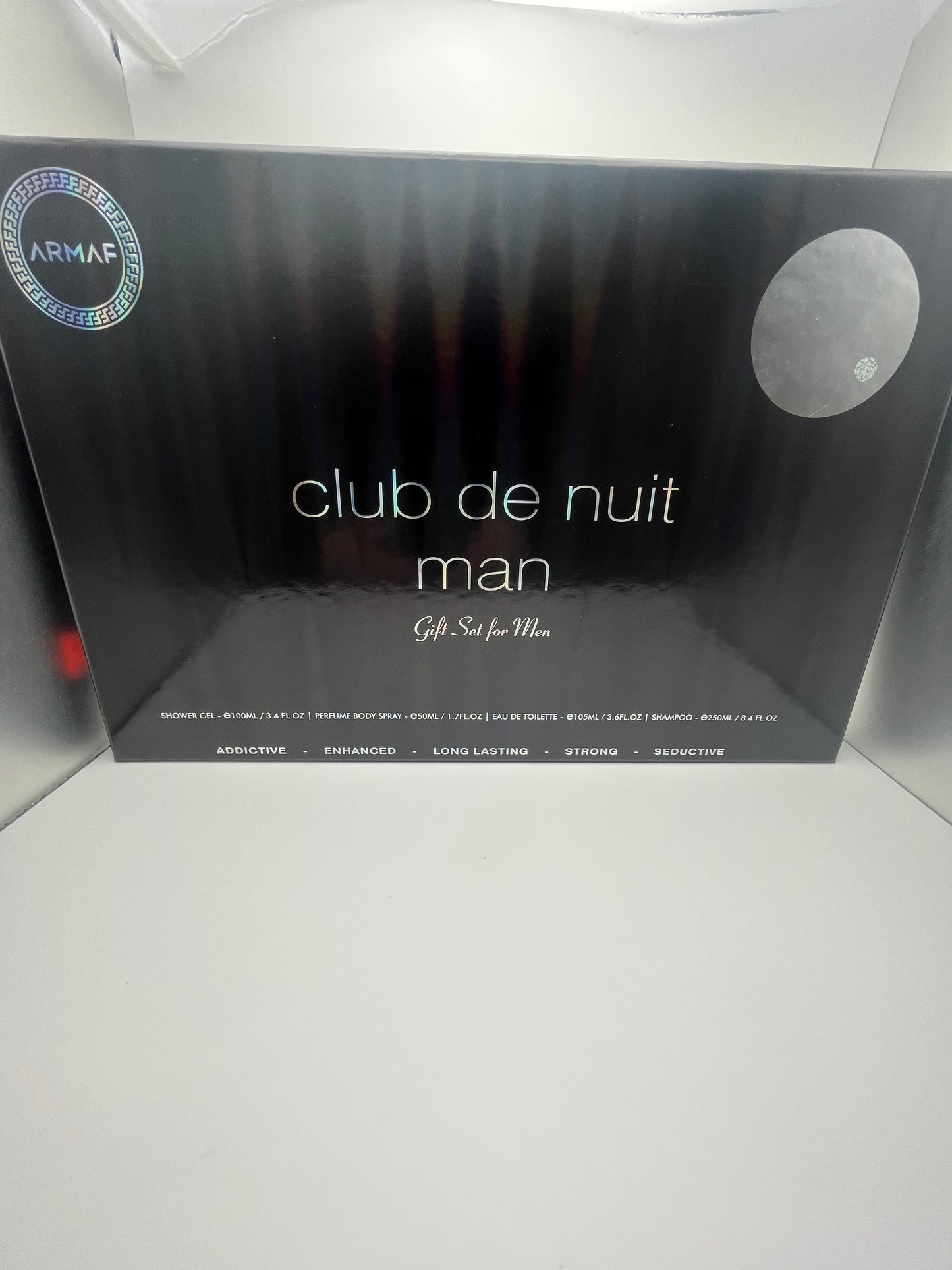 club de nuit man Gift Set for Men ARMAF SHOWER GEL - e100ML/3,4FL. OZ  PERFUME BODY SPRAY - e50ML/1.7FL. OZ SA