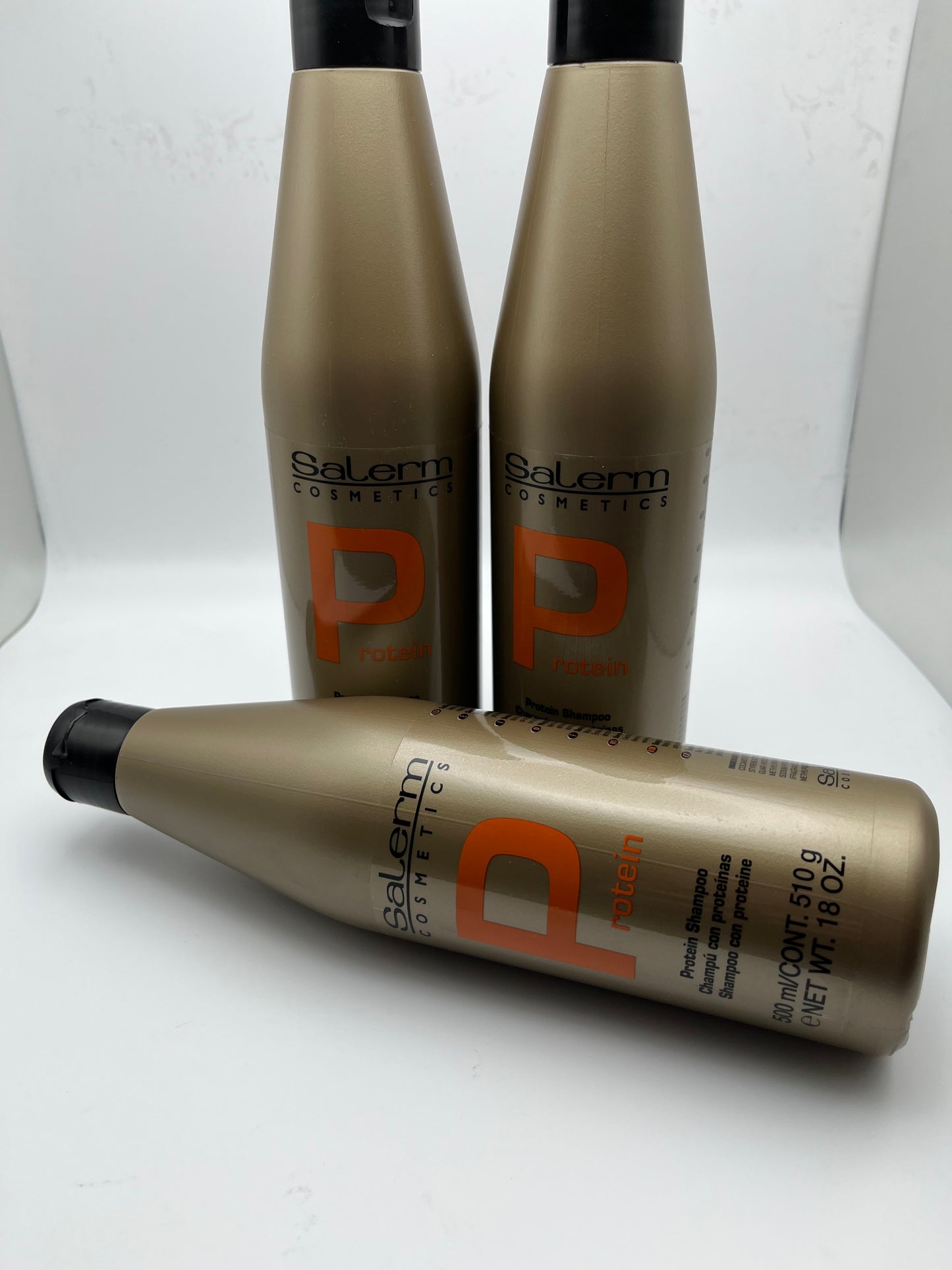 SALERM COSMETICS  PROTEIN  SHAMPOO  PROFESSIONAL 500 ml./CONT. 510 g e NET WT. 18 OZ