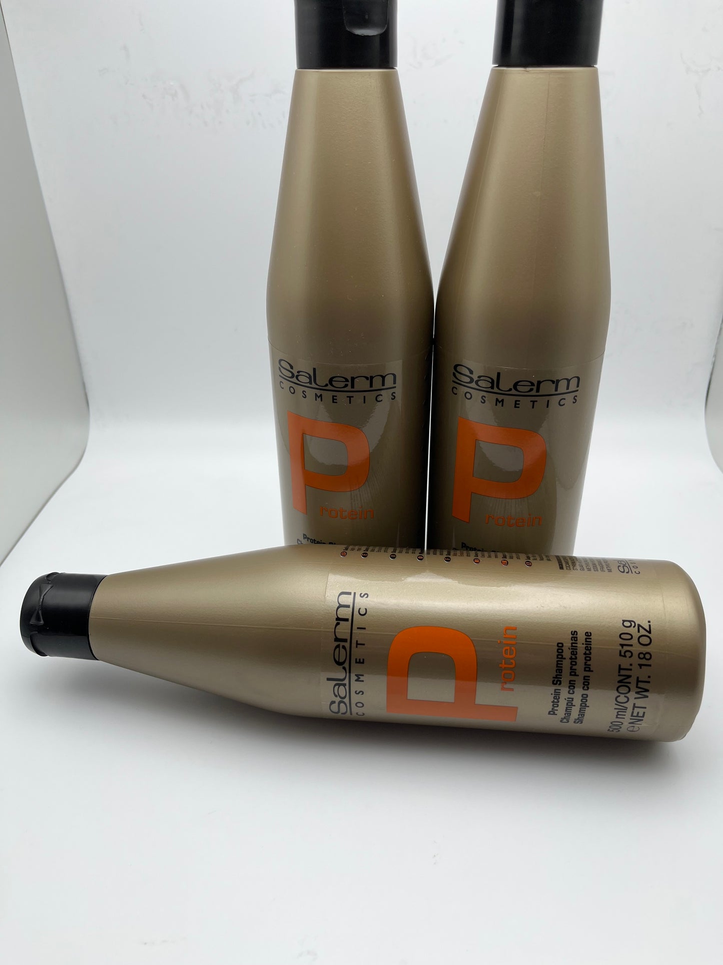 SALERM COSMETICS  PROTEIN  SHAMPOO  PROFESSIONAL 500 ml./CONT. 510 g e NET WT. 18 OZ