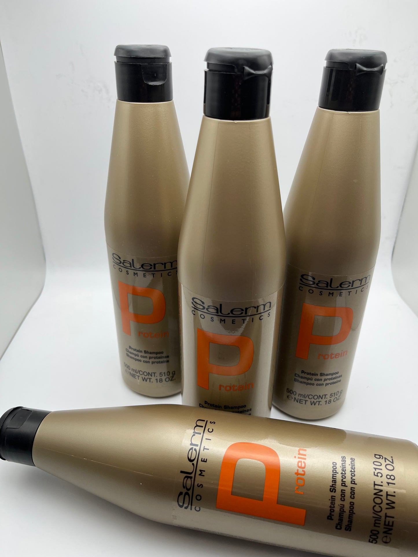 SALERM COSMETICS  PROTEIN  SHAMPOO  PROFESSIONAL 500 ml./CONT. 510 g e NET WT. 18 OZ