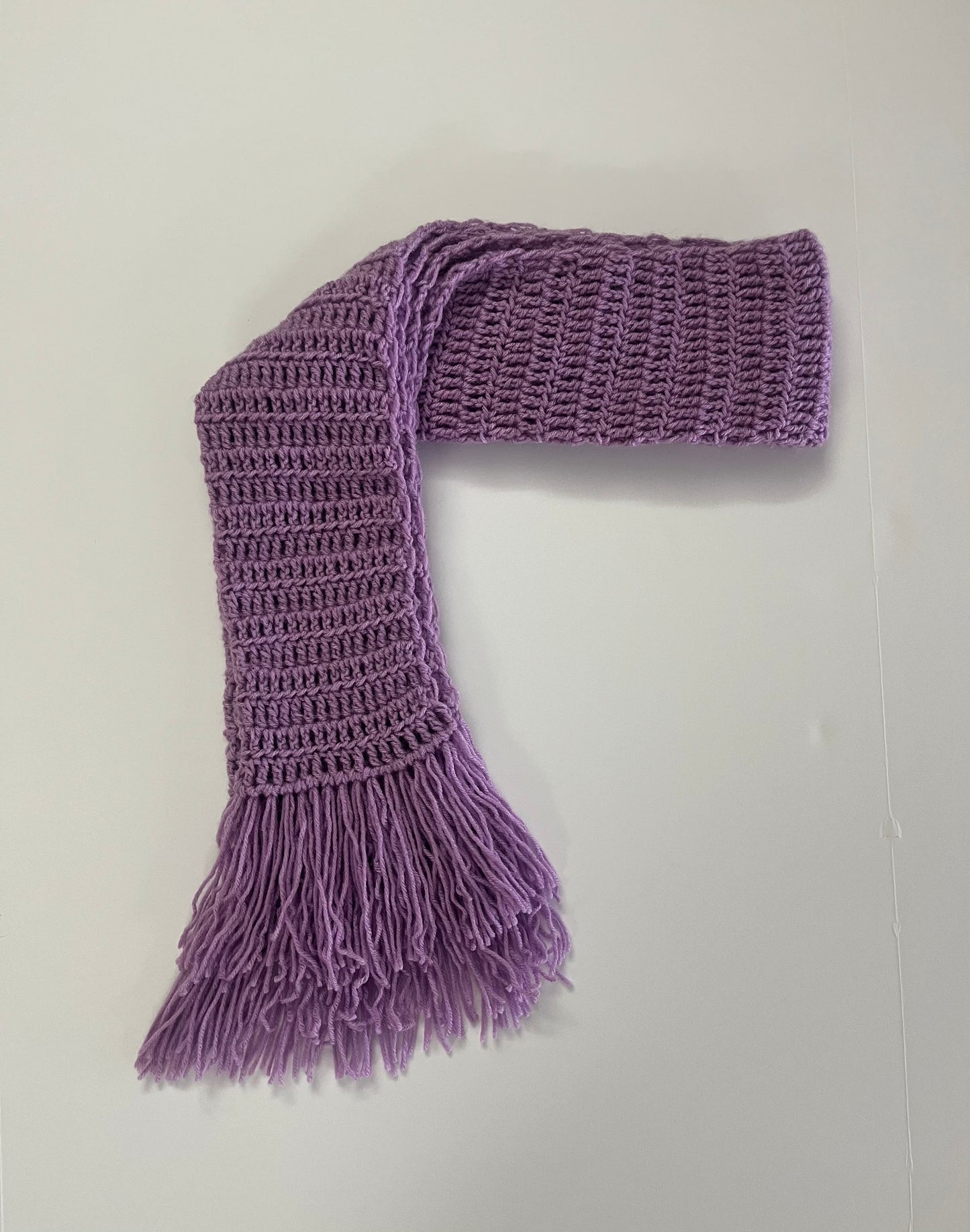 PURPLE ORCHID SCARF 100% HANDMADE