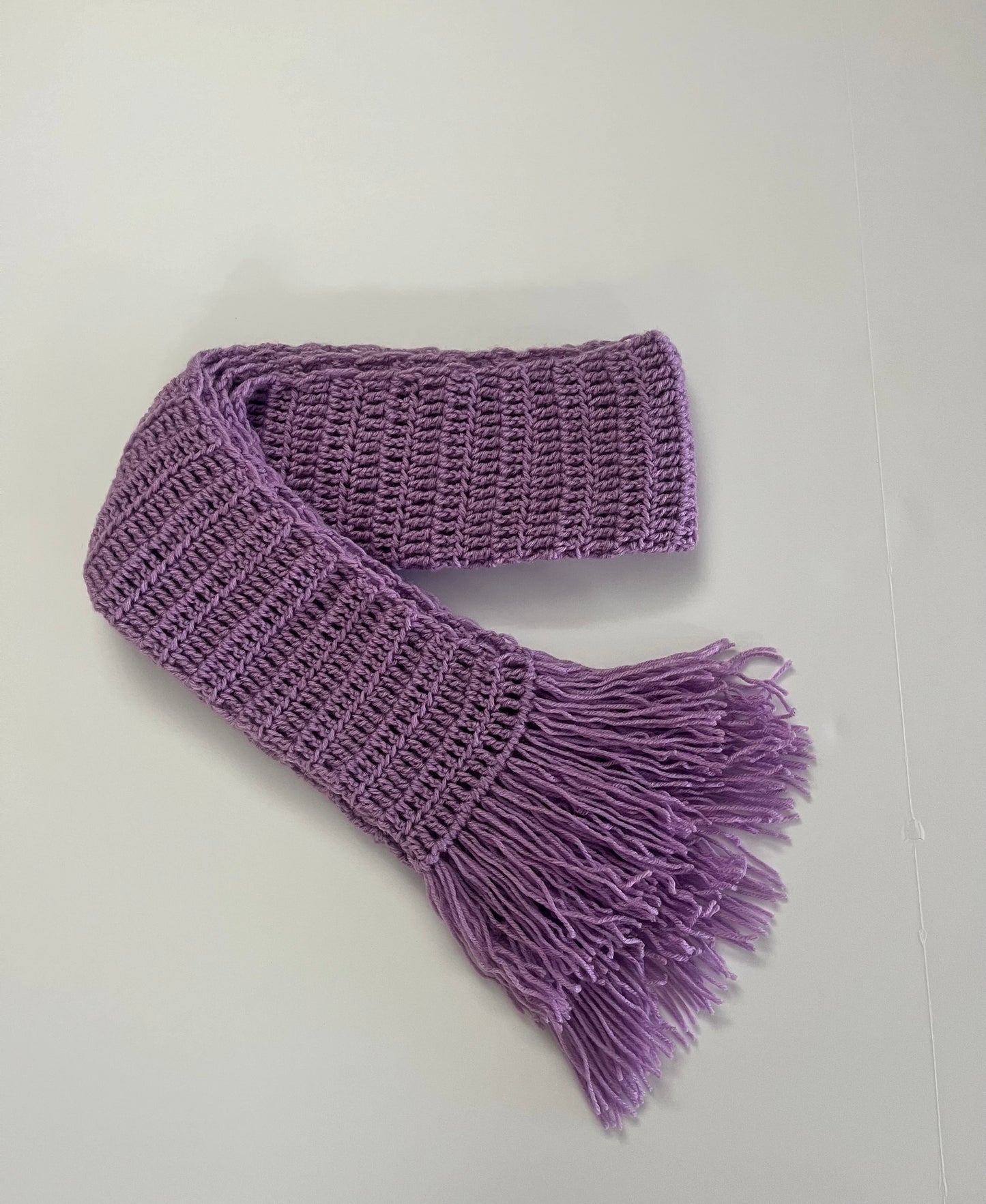 PURPLE ORCHID SCARF 100% HANDMADE