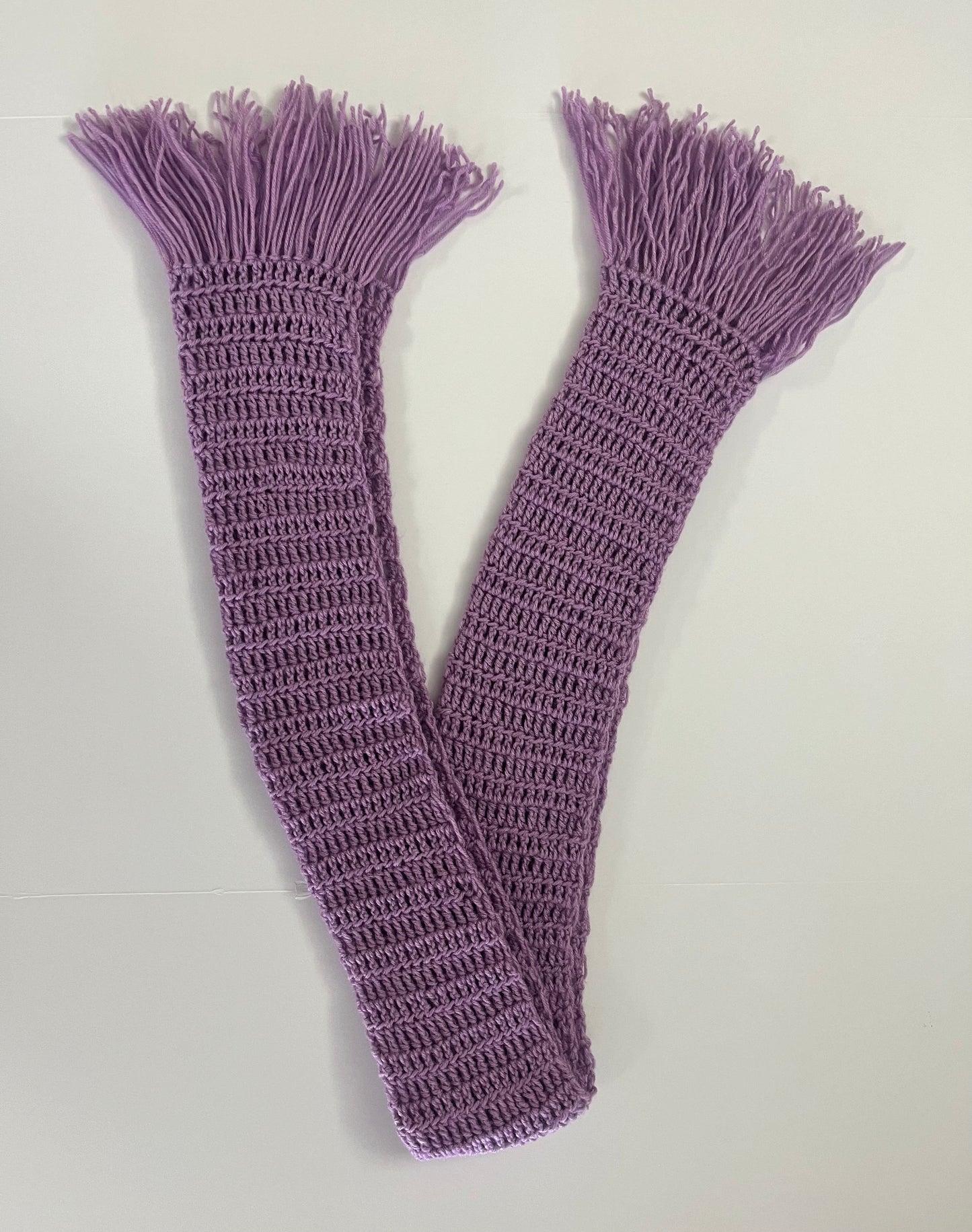 PURPLE ORCHID SCARF 100% HANDMADE