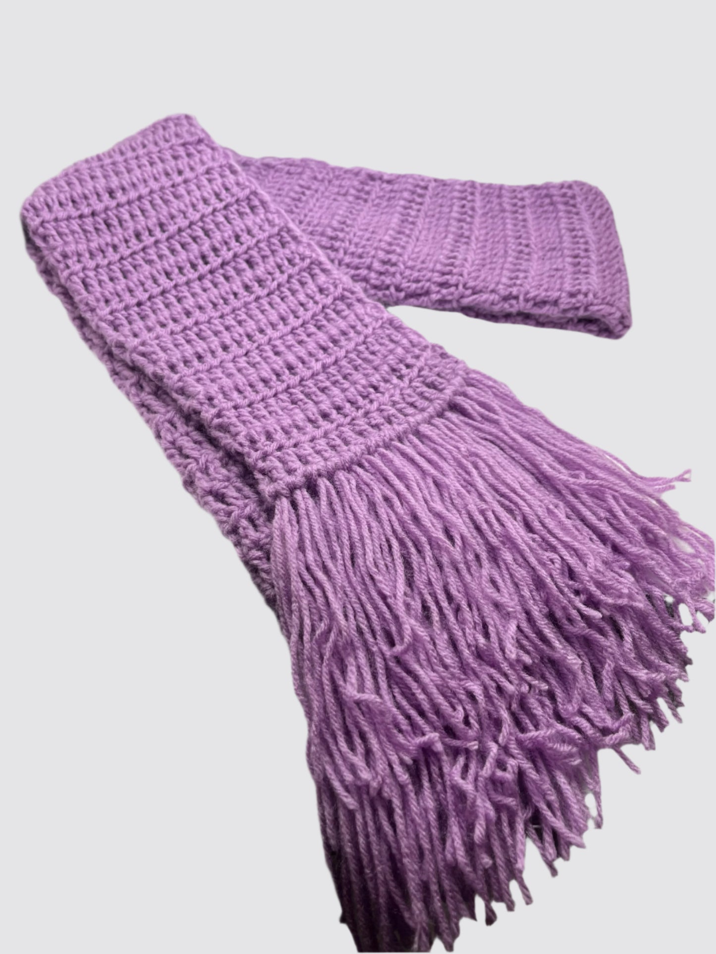 PURPLE ORCHID SCARF 100% HANDMADE