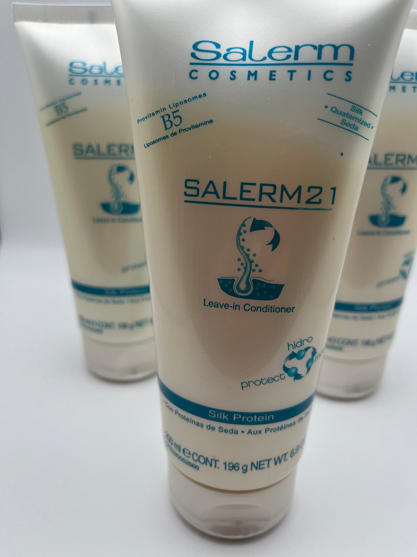 SALERM COSMETICS SALERM 21 LEAVE-IN CONDITIONER SILK PROTIEN 200ml e CONT. 196 g NET  WT. 6.9 OZ